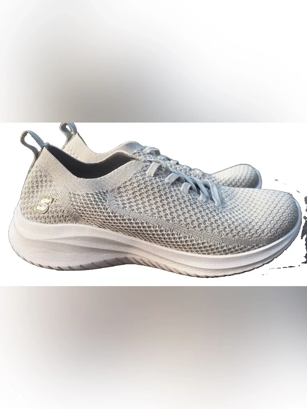 S Sport by Skechers Women's Resse 2.0 Light Gray Slip-On Sneakers size 8